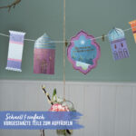 Girlande Ramadan – Farbenfrohe Motive mit Goldfolierung - Image 3
