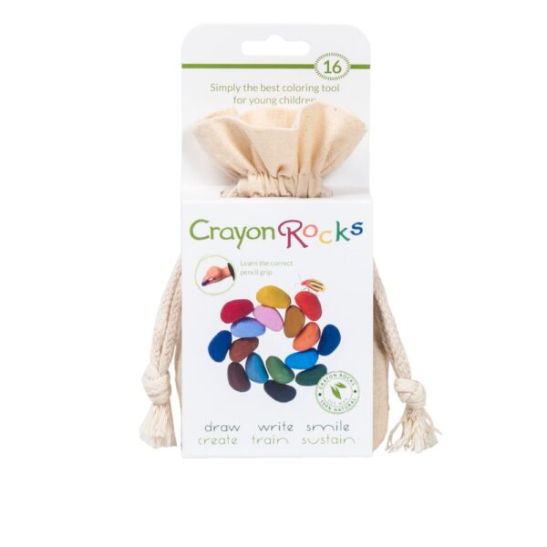 Crayon Rocks im Baumwollsäckchen (16 Farben)