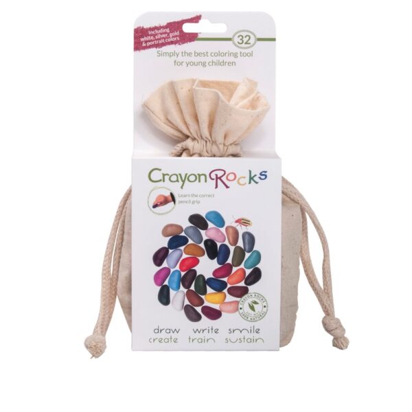 Crayon Rocks im Baumwollsäckchen (32 Farben)
