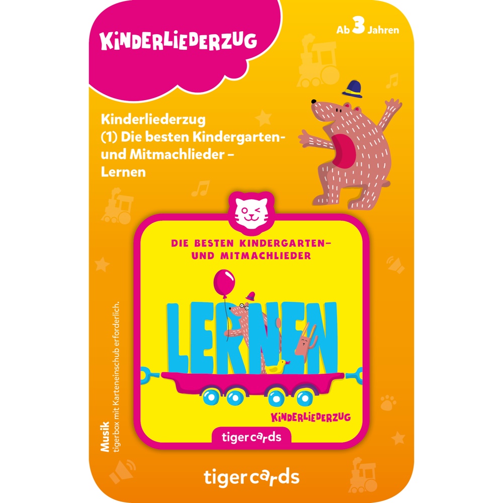 tigercard - Kinderliederzug - Folge 1: Die besten Kindergarten- und Mitmachlieder - Lernen